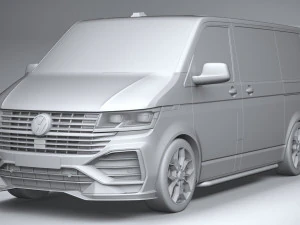 Volkswagen Transporter T6 1 Sportline 2022 3D Model