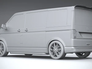 Volkswagen Transporter T6 1 Sportline 2022 3D Model