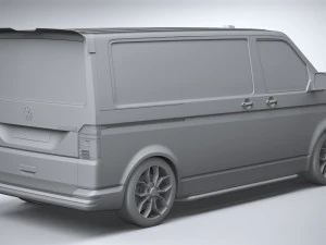 Volkswagen Transporter T6 1 Sportline 2022 3D Model