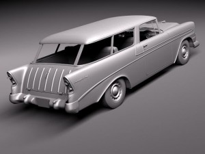 Chevrolet Nomad 1956 3D Model