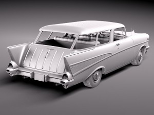 Chevrolet Nomad 1957 Modèle 3D