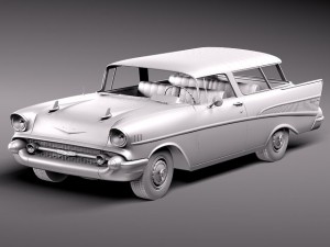 Chevrolet Nomad 1957 Modèle 3D