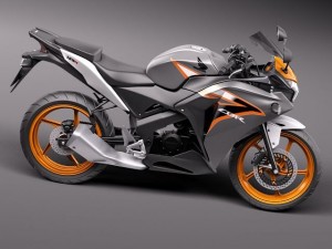 Honda CBR 125R 2011 3D Модель