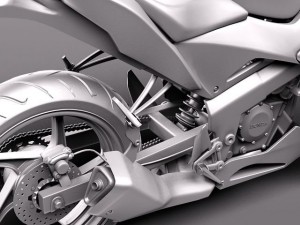 Honda CBR 125R 2011 3D Модель