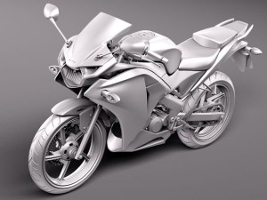 Honda CBR 125R 2011 3D Модель