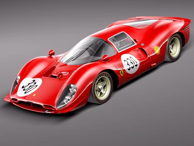 Ferrari P330 P3 1966 3D Model .c4d .max .obj .3ds .fbx .stl .blend 