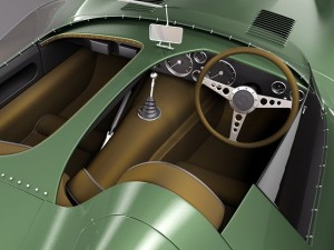 Jaguar D Type Longnose 1954 3D Model