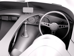 Jaguar D Type Longnose 1954 3D Model