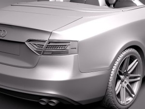 Audi S5 Convertible 2012 3D Модель