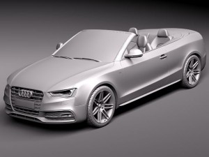 Audi S5 Convertible 2012 3D Модель