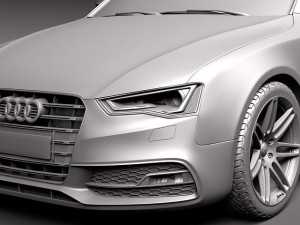 Audi S5 Convertible 2012 3D Модель