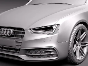 Audi S5 Convertible 2012 3D Model