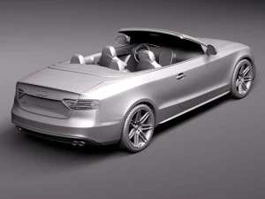 Audi S5 Convertible 2012 3D Model