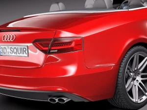 Audi S5 Convertible 2012 3D Model