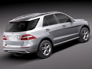 Mercedes-Benz M-class 2012 3D Model