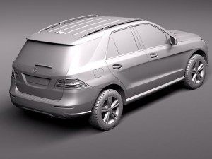 Mercedes-Benz M-class 2012 3D Model