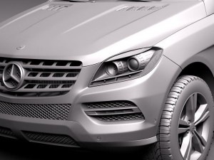 Mercedes-Benz M-class 2012 3D Model