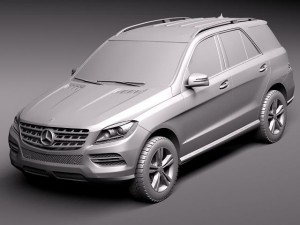 Mercedes-Benz M-class 2012 3D Model