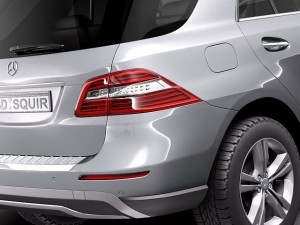 Mercedes-Benz M-class 2012 3D Model