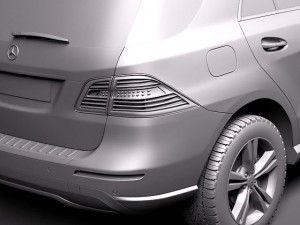 Mercedes-Benz M-class 2012 3D Model