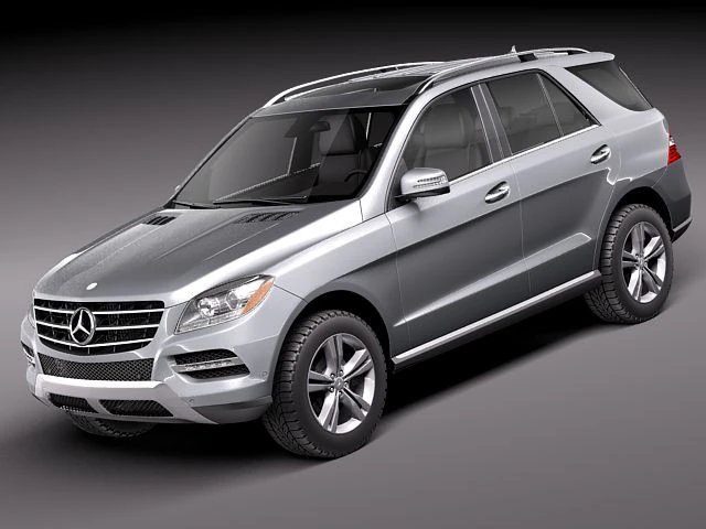 Mercedes-Benz M-class 2012 3D Model .c4d .max .obj .3ds .fbx .stl .blend