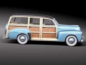 F1948 Woody Station Wagon Model 3D