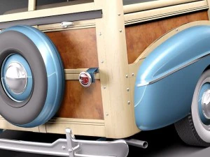 F1948 Woody Station Wagon 3D Model