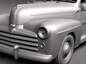 F1948 Woody Station Wagon 3D Model
