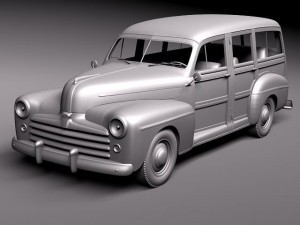 F1948 Woody Station Wagon Model 3D