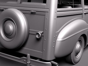 F1948 Woody Station Wagon Model 3D