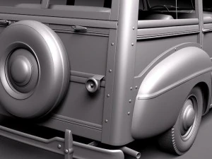 F1948 Woody Station Wagon 3D Model