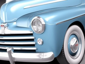 F1948 Woody Station Wagon Model 3D