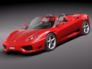 Ferrari 360 Spider Convertible 3D 모델