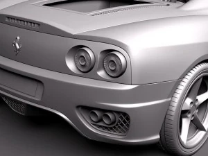 Ferrari 360 Spider Convertible 3D Model