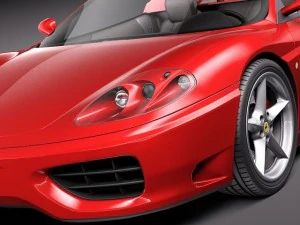 Ferrari 360 Spider Convertible 3D Model
