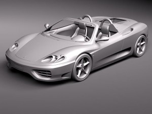 Ferrari 360 Spider Convertible 3D Модель