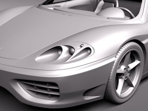 Ferrari 360 Spider Convertible 3D Модель