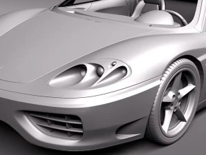Ferrari 360 Spider Convertible 3D Model