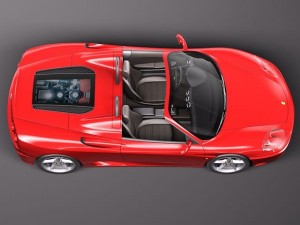 Ferrari 360 Spider Convertible 3D Модель