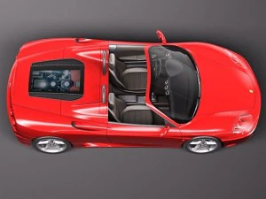 Ferrari 360 Spider Convertible 3D Model