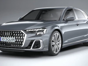 아우디 A8 2022 3D 모델