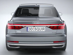 아우디 A8 2022 3D 모델