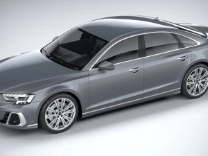 아우디 A8 2022 3D 모델