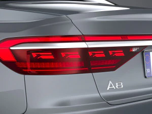 아우디 A8 2022 3D 모델