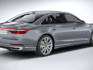 아우디 A8 2022 3D 모델