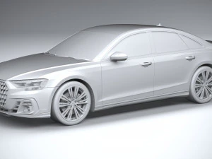 아우디 A8 2022 3D 모델