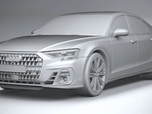 아우디 A8 2022 3D 모델