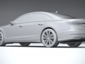 아우디 A8 2022 3D 모델