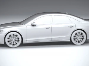 아우디 A8 2022 3D 모델