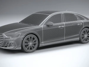 아우디 A8 2022 3D 모델